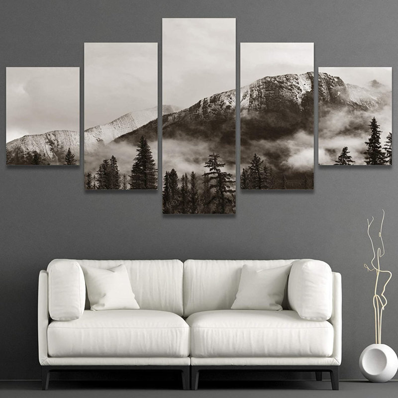 Signleader, grande toile murale, parc national de Banff, prête à être accrochée, 60 po x 32 po