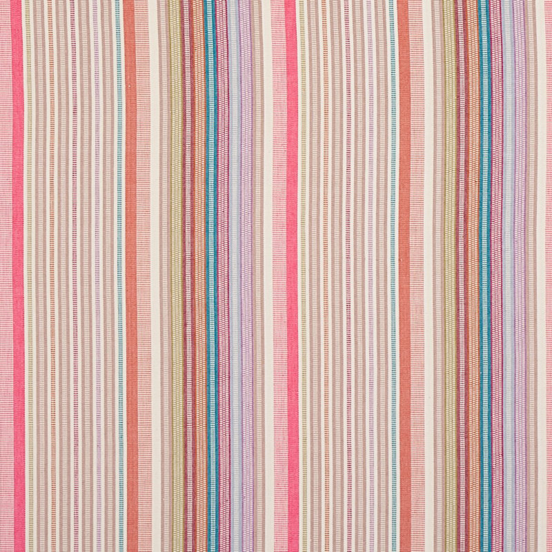 Schumacher x A Rum Fellow Ripple Hand Woven Stripe Fabric, Macaroon