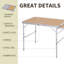 Rectangular Outdoor Picnic Table , 90.00cm W 60.00cm D