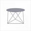 Table basse moderne en métal pour le salon - gris, facile à déplacer, polyvalente Utilitaire-1948914840