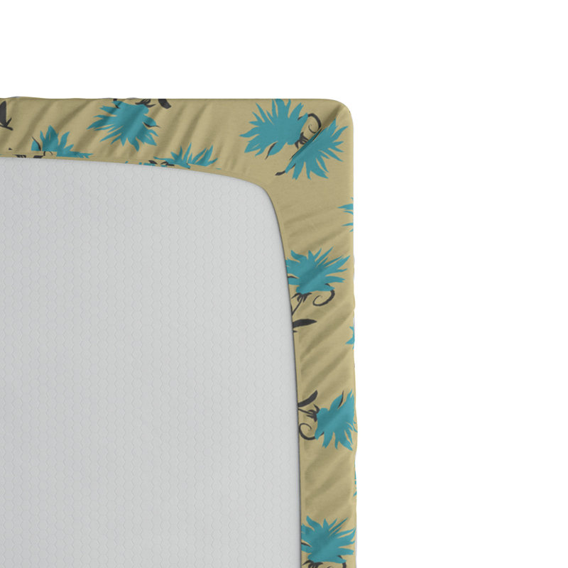 Microfiber Floral Fitted Sheet, Twin XL Fitted Sheet