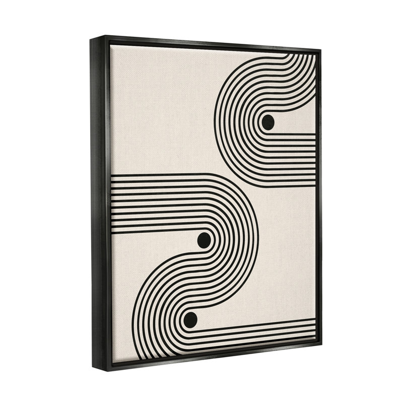 Conception d'art moderne sur toile Stupell Industries par LivinLi, Giclée encadrée noir minuit, H 30 po x l 24 po x P 1,5 po