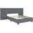 Upholstered Platform Bed With Big Headboard-568173343