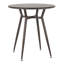Table ronde en métal antique