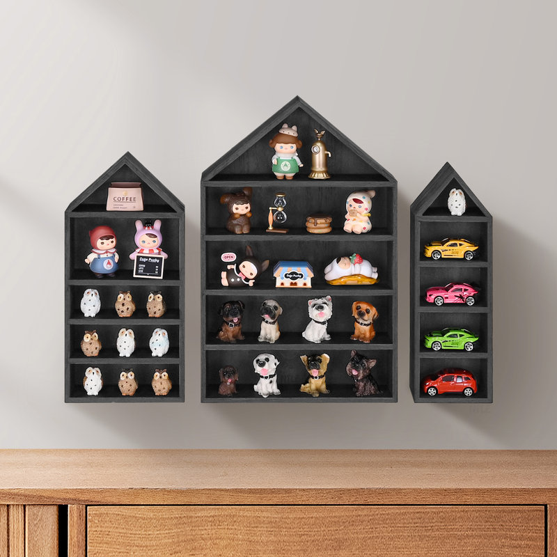 Ensemble de 3 tablettes en forme de maison