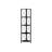 4 Tier Metal Bookcase With Black Marble-Like Design For Office & Bedroom Organization Marble Look Fan-Shaped Shelves Decor