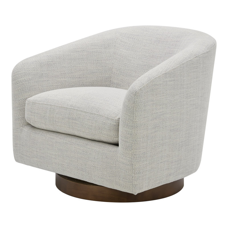 Oscy Swivel Armchair, Ivory