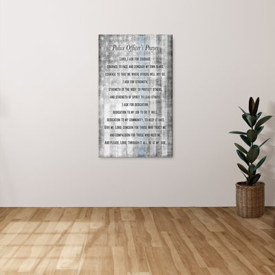 "Police Prayer" by Natalie Carpentieri Print on Canvas