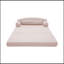 Canapé pliable à deux places en velours côtelé avec coussin moelleux-1697889392
