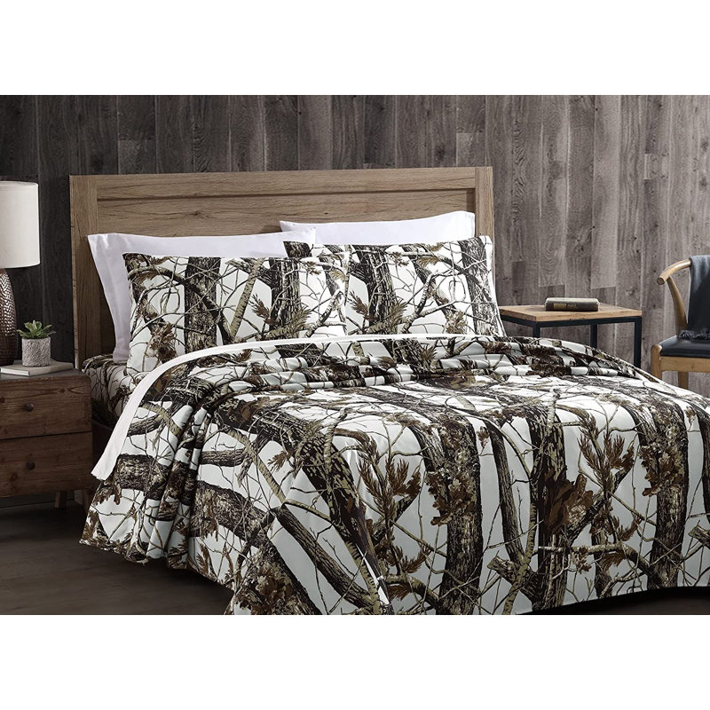 Microfiber Camouflage Sheet Set, Queen