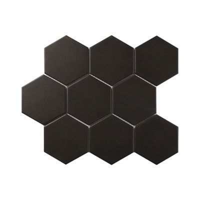 Perfection 4“ x 4" Porcelain Honeycomb Mosaic Wall & Floor Tile