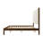 Ardin Solid Wood Bed with Boucle Headboard-1690676285-1690676287