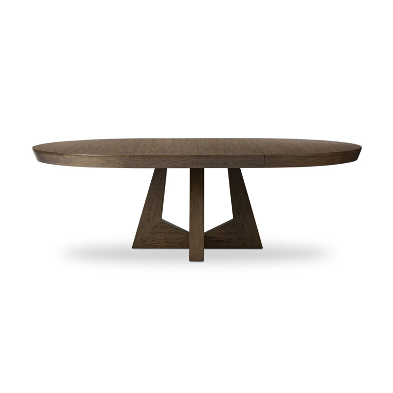 Zelda Round Extension Dining Table-Fawn Oak Veneer