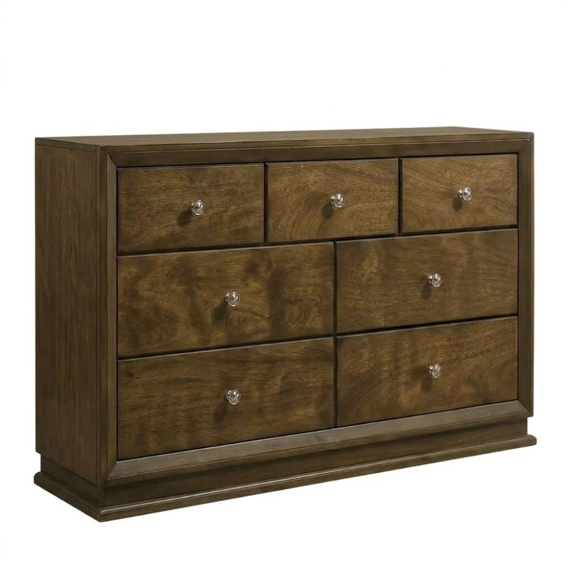 Commode à 7 tiroirs en noyer de 59 po Magnus