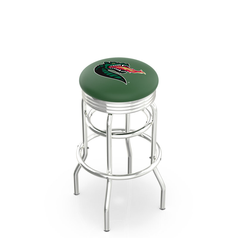Tabouret de bar Logo Series, Tabouret de comptoir (siège d'une hauteur de 25 p, Chrome soudé solide, Notre Dame (Leprechaun)