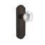 Deco Plate with Round Clear Crystal Door Knob-856659201