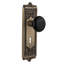 Egg & Dart Plate with Decorative Keyhole and Black Porcelain Door Knob-1390638631-1390638638