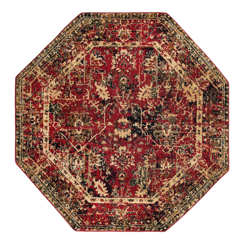 Alameda Geometric Indoor Rug, Octagon 5'3"