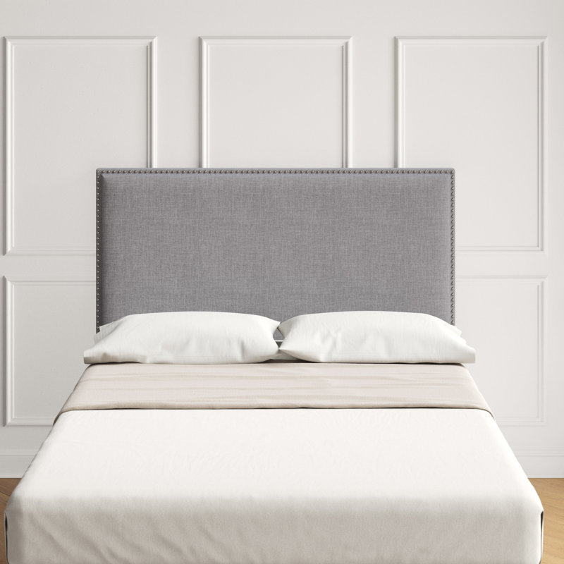 Upholstered Headboard, Full, Linen, Beige