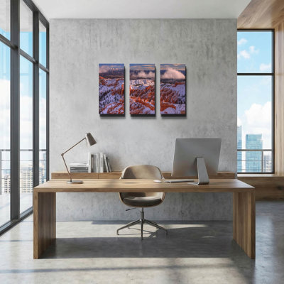 « Pureté brute » de Bill Sherrell, triptyque mural, 91,4 cm x 61 cm