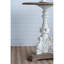 Table d'appoint ronde antique blanc, campagne française-1853941205