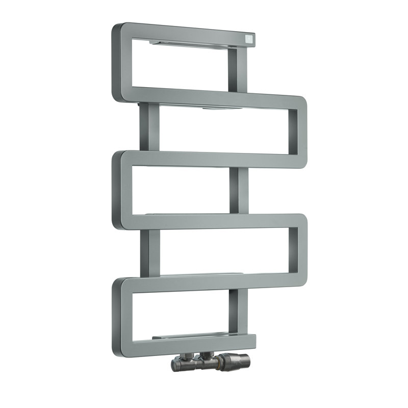 Heated Towel Rail, BOOKIE 655/500, Grey
