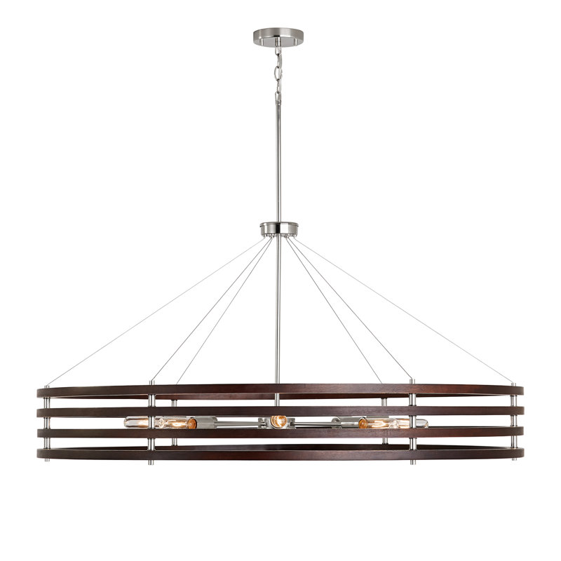 Lustre tambour unique à 8 lumières Dalton