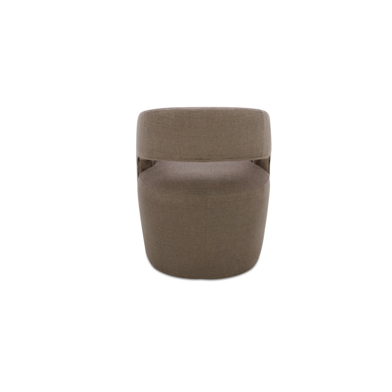 Barrow Rolling Dining Chair Amber Glow, Taupe