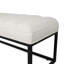 Banc rembourré à base en métal