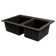 Radius 33'' L Drop-In Double Bowl Granite Kitchen Sink