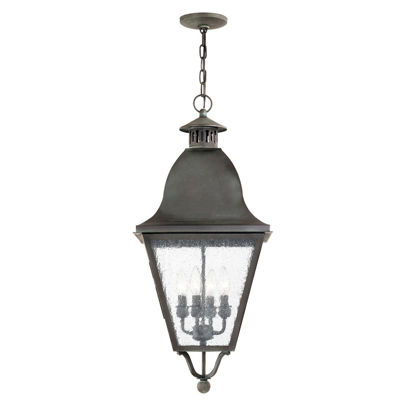 Lanterne suspendue d'extérieur 4 lumières Penlope, Gris anthracite