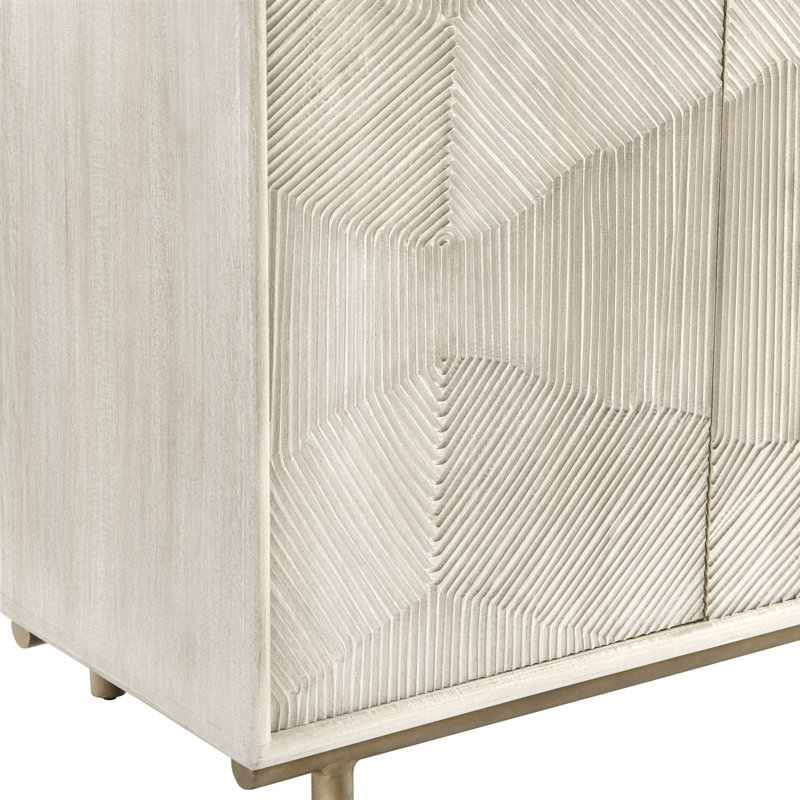 Buffet 4 portes en bois de manguier Teegan