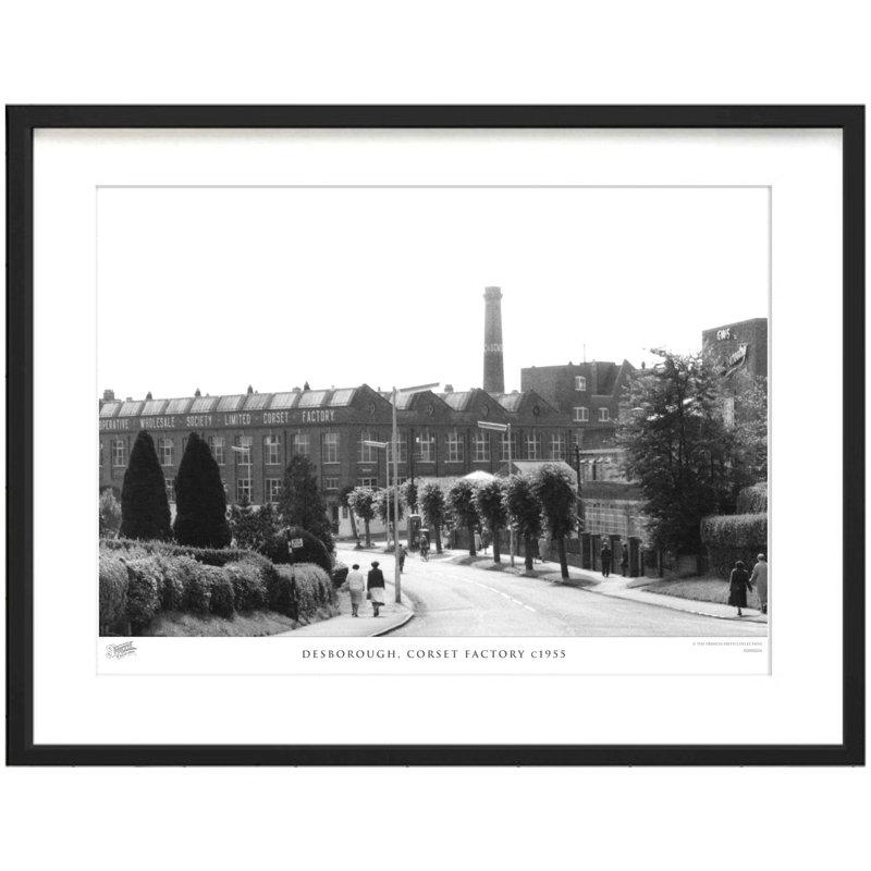 Desborough, Corset Factory C1955 by Francis Frith - Single Picture Frame Print, 60cm H x 80cm W x 2.3cm D