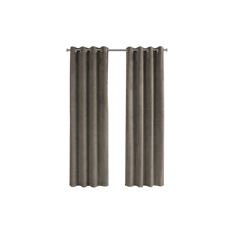 Ensemble de rideaux obscurcissant avec œillets Taupe (2 panneaux, l 54 po x L 95 po)