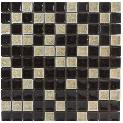 Carreau de mosaïque en verre 15 po x 12 po pour mur et plancher