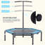 Trampoline d'exercice, rebondisseur portable pliable