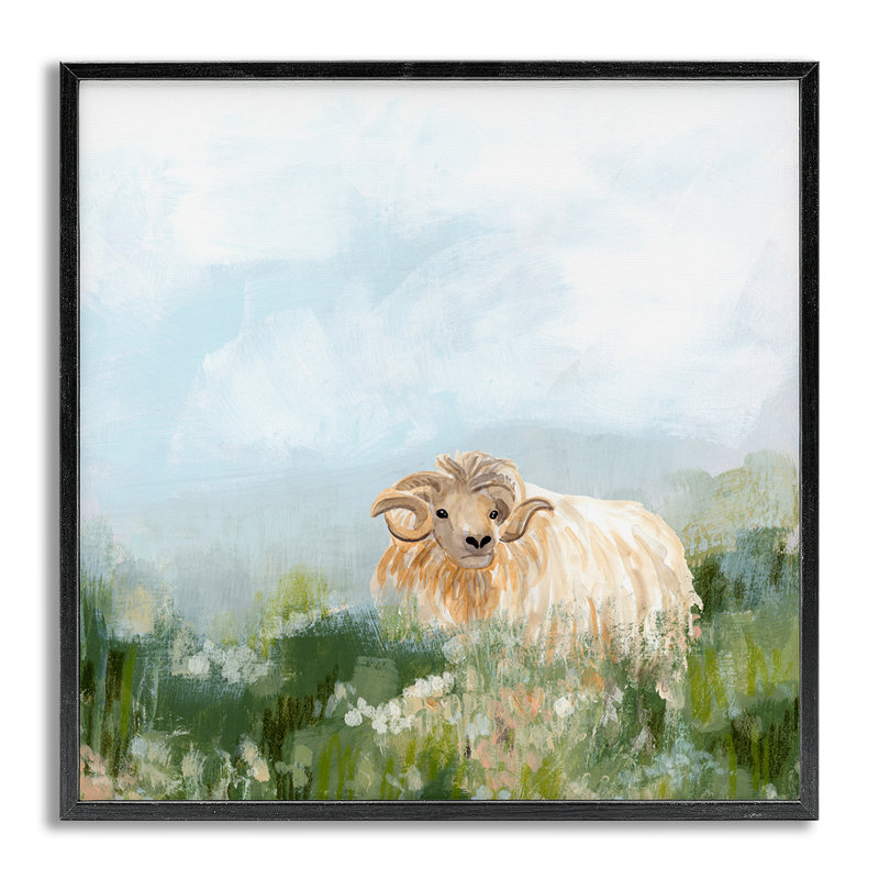 Art de giclée encadrée par June Erica Vess, Estampe numérique Farmhouse, H 17 po x l 17 po