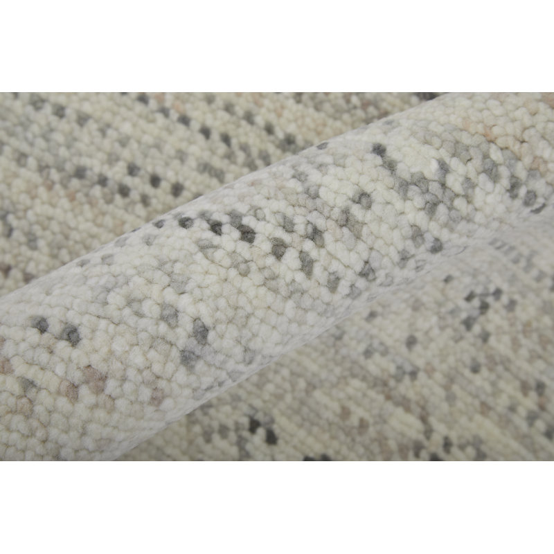 Branson Wool Area Rug in Beige, Rectangle 7'9" x 9'9"