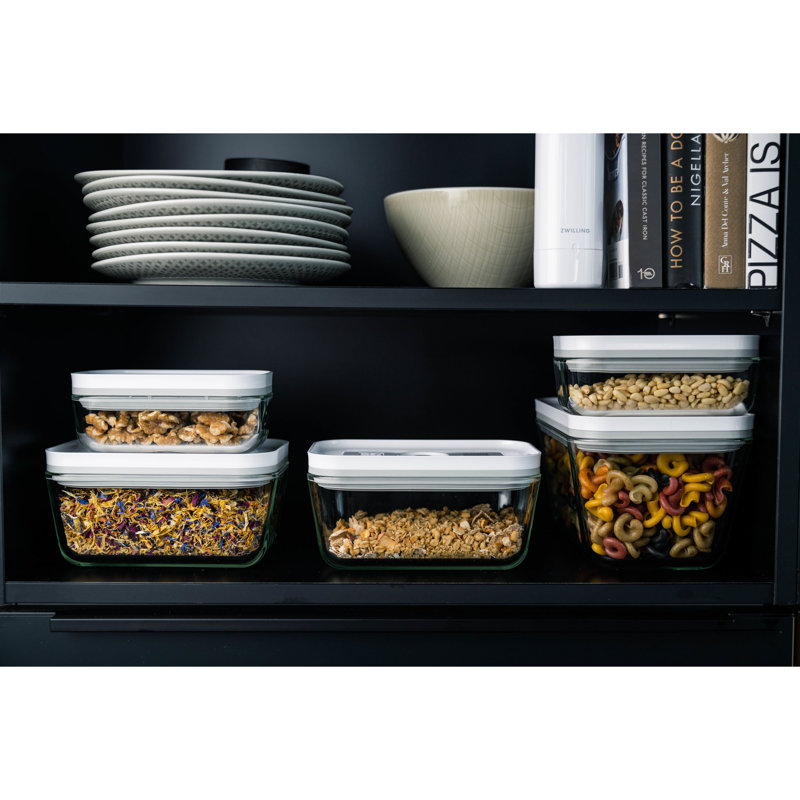 Fresh & Easy Glass Airtight Meal Prep 0.95 Qt Food Storage Container
