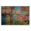  «Dutch Landscape» par Cesare Bellassai, art mural en verre acrylique, 16 po x 12 po