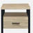 Yawan Oak & Black Finish Accent Table