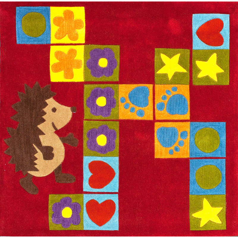 Tapis rouge KinderLOOM, Carré 4 pi 3 po