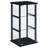 Callie Black Glass 3-Shelf Curio Cabinet