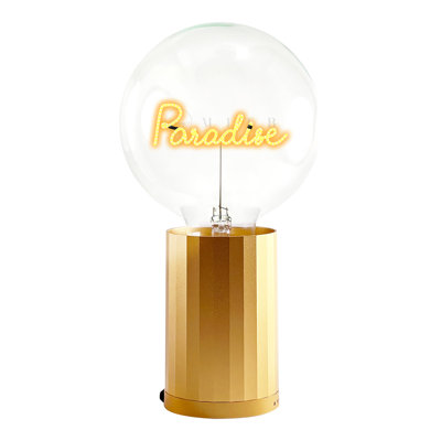 Ampoule PARADISE ambre avec lampe de table portative
