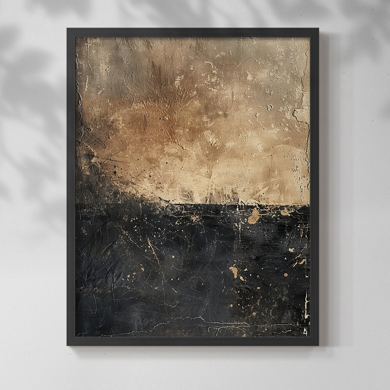 ABSTRACT Series CCCXXXII  -Premium Framed Print -Ready to Hang - No Nails Required, Cadre noir, H 11 po x l 9 po