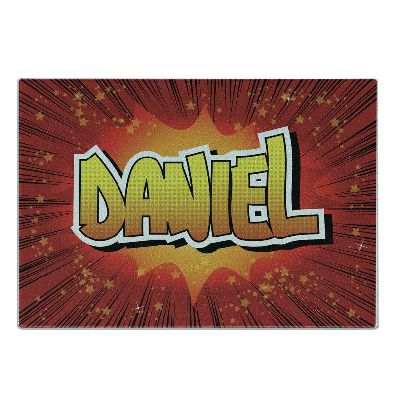 Planche à découper en verre trempé Ambesonne Daniel