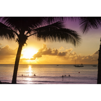 Caribbean Sunset by BrettCharlton - No Frame Art Prints on Canvas