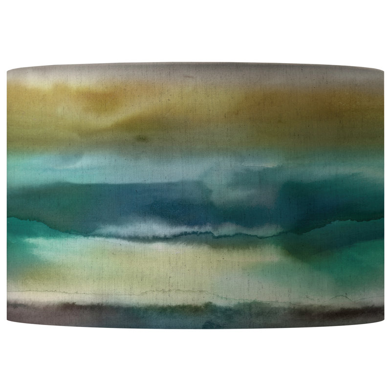 Fjord Cotton Cone Lamp Shade, 21cm H x 30cm W x 30cm D, Green