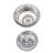 3-1/2" Wing Nut Style Kitchen Sink Drain Basket Strainer-105013600