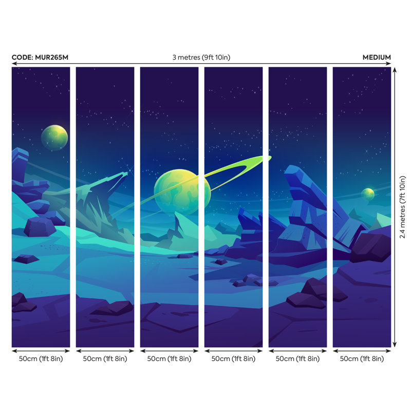 Cadence Matte Wall Mural, 240cm L x 300cm W